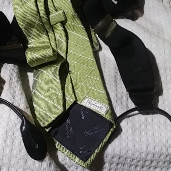 Faconnable silk tie & suspenders$63  free $5 gift - Picture 3 of 5